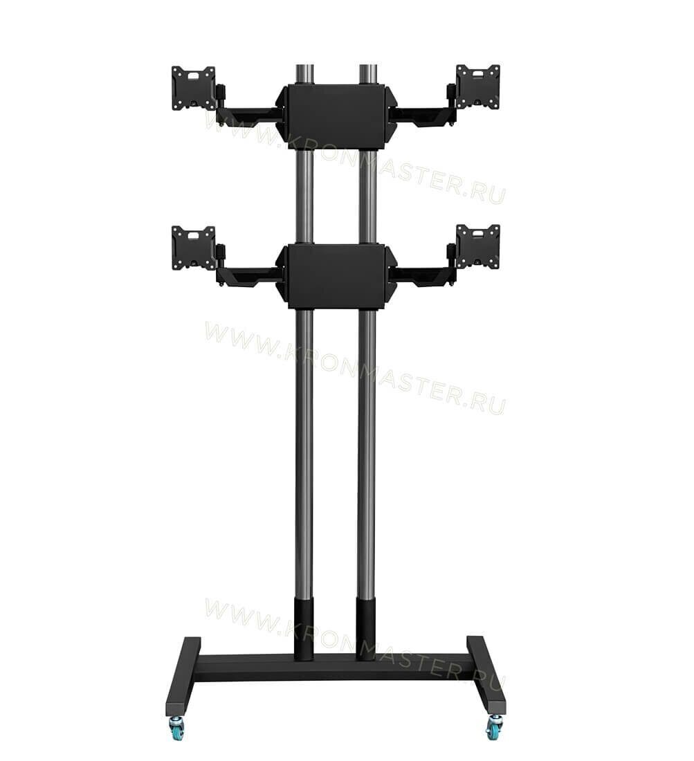 Мобильная стойка ALG RackStone-SH-27-4X-M (Черный)